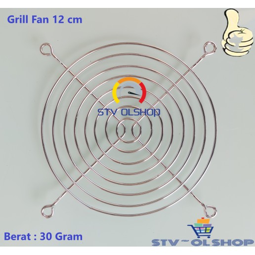 Grill Fan 12 cm / Ram Kipas Angin Segi 12 x 12 cm