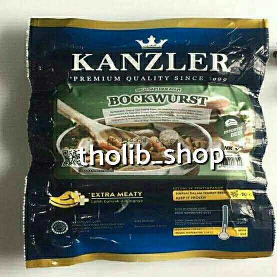 

Sosis sapi bockwurst KANZLER BOCKWURST SAUSAGE 360 GR - 5 PCS