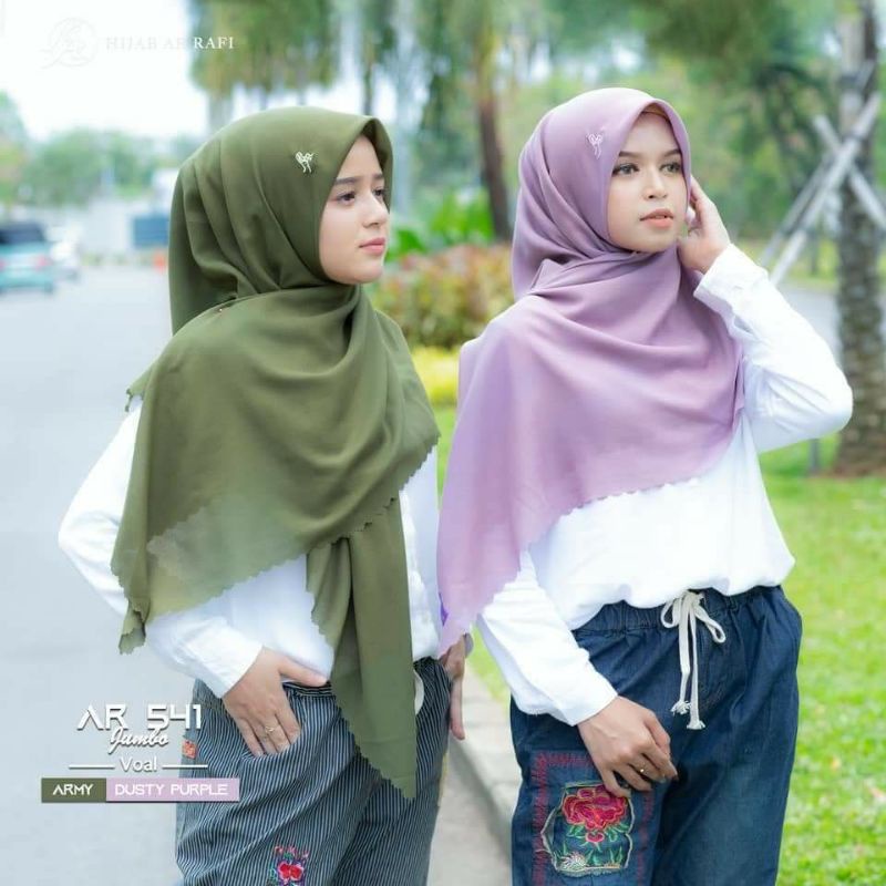 terbaru hijab jilbab kerudung segi empat Arrafi AR 541 jumbo terlaris premium jilbab branded Ar Rafi