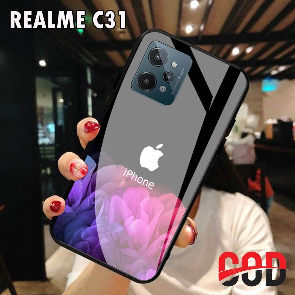 Softcase Glass Kaca REALME C31- Casing HP REALME C31 [ S49].