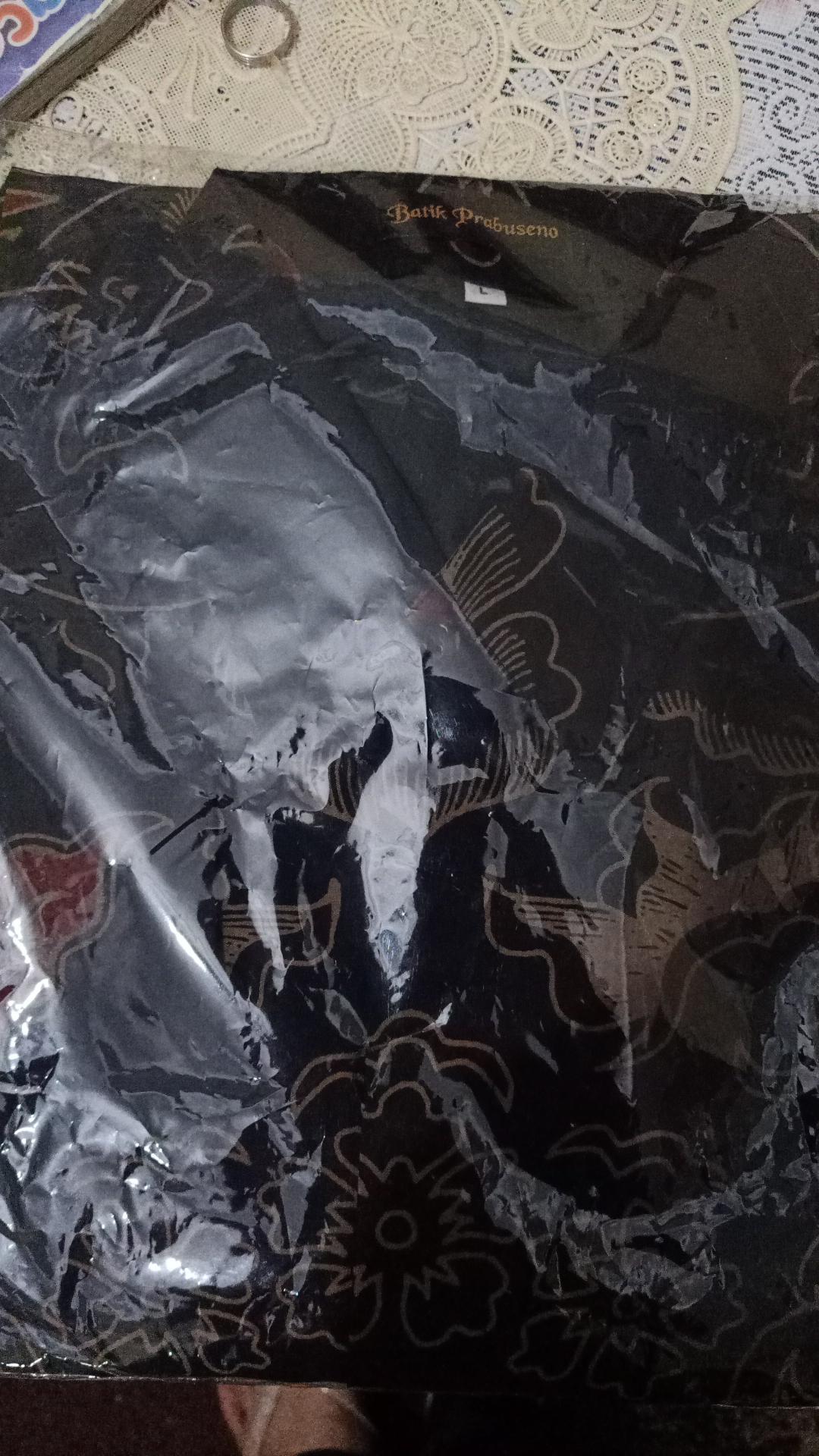 Prabowo Kemeja Batik Pria Lengan Panjang Motif Batik Printing Bahan Katun Baju Couple Cowok