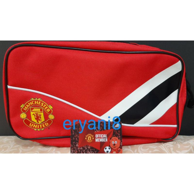 Pouch Manchester United, Tas Merchandise Asli MU UK 30cm x 16cm x 8.5cm