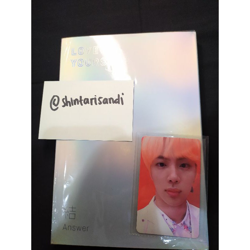 BTS LY ANSWER VER S ALBUM UNSEALED PC SEOKJIN