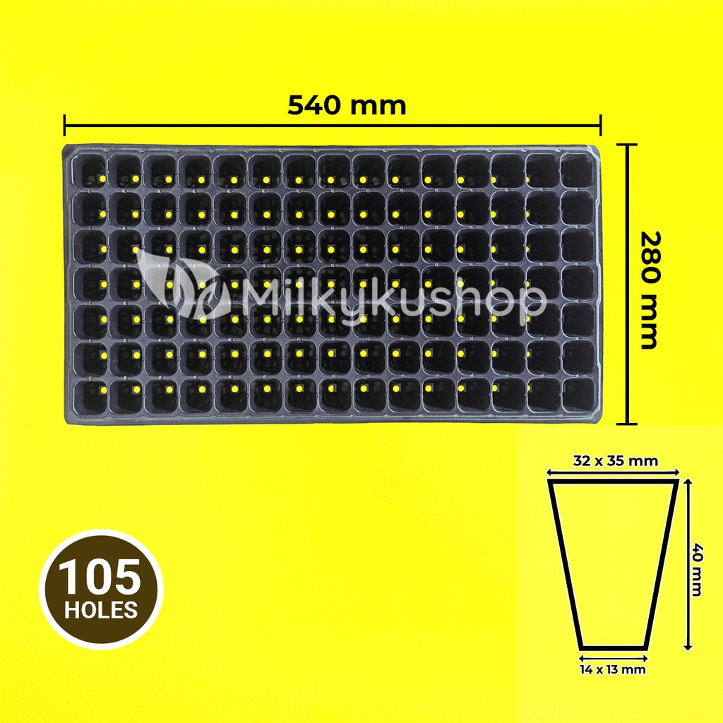 TRAY SEMAI 105 LUBANG BENIH BIBIT SEEDLING TRAY