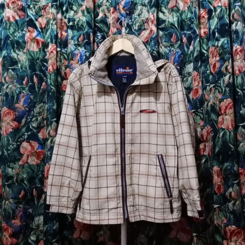 ellesse vintage checked jacket