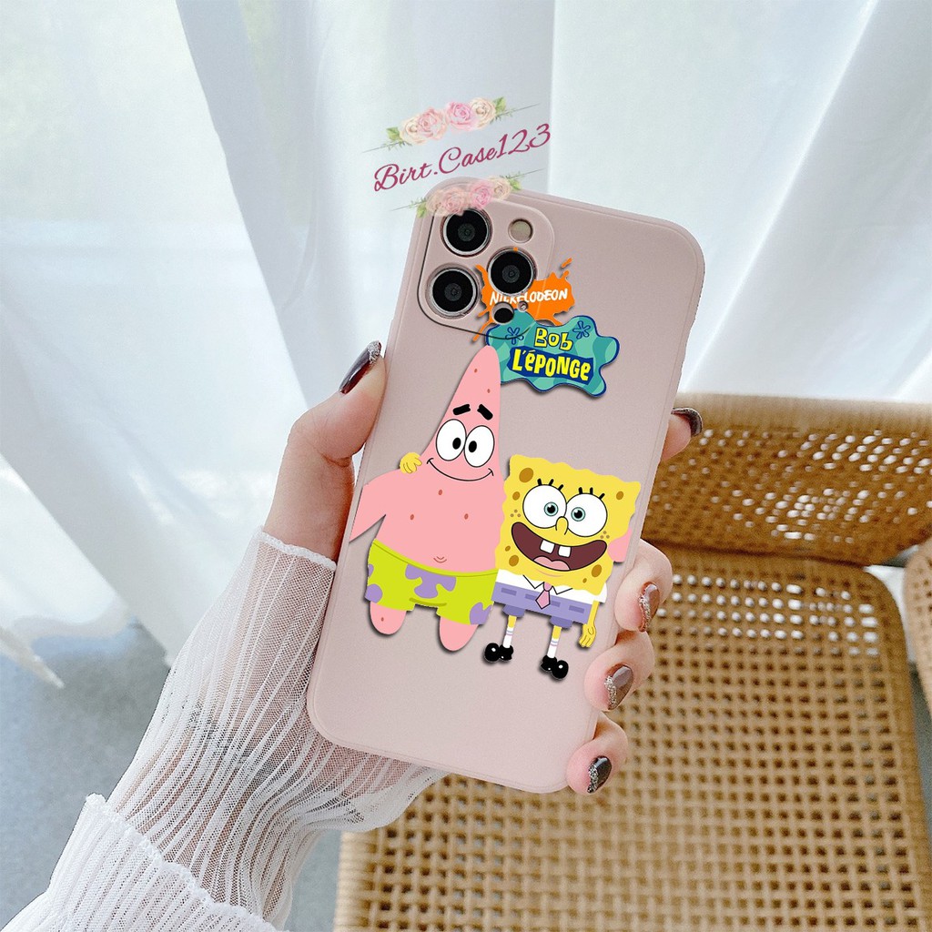 CASE CASING SOFTCASE SILIKON MACARON PELINDUNG KAMERA SPONGEBOB OPPO VIVO SAMSUNG XIAOMI REALME IPHONE ALL TYPE BC6023