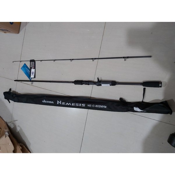 Miliki joran okuma nemesis 180 ring full fuji type bc baitcasting Limited