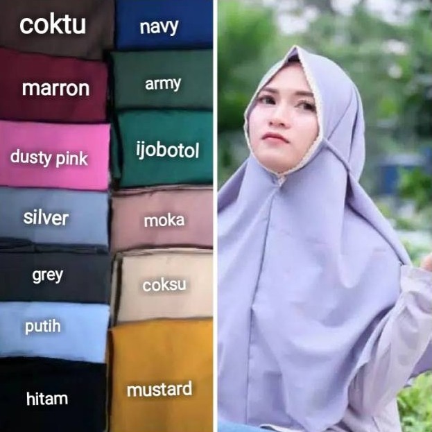 Alny Hijab - Jilbab bergo alazhar diamond / bergo Maryam renda non pet / bergo renda