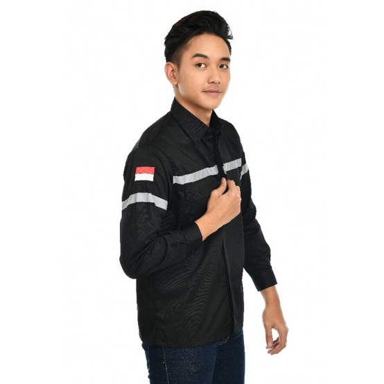 Baju Wearpack Murah/kemeja kerja Custom Bordir logo/seragam karyawan kantor/baju lapangan tambah bordir