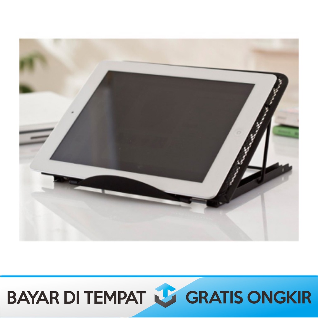 STAND HOLDER LAPTOP ADJUSTABLE ANGLE LIPAT PORTABLE ORIGINAL TAFFWARE