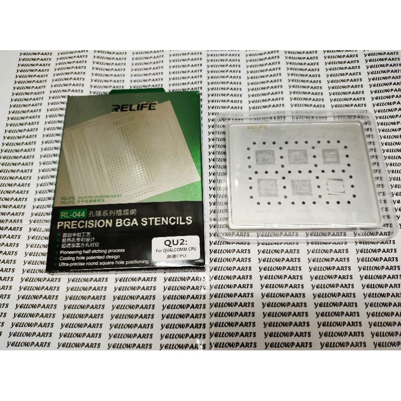 TOOLS CETAKAN IC BGA STENCILS RELIFE RL-044 QUALCOMM CPU QU 2