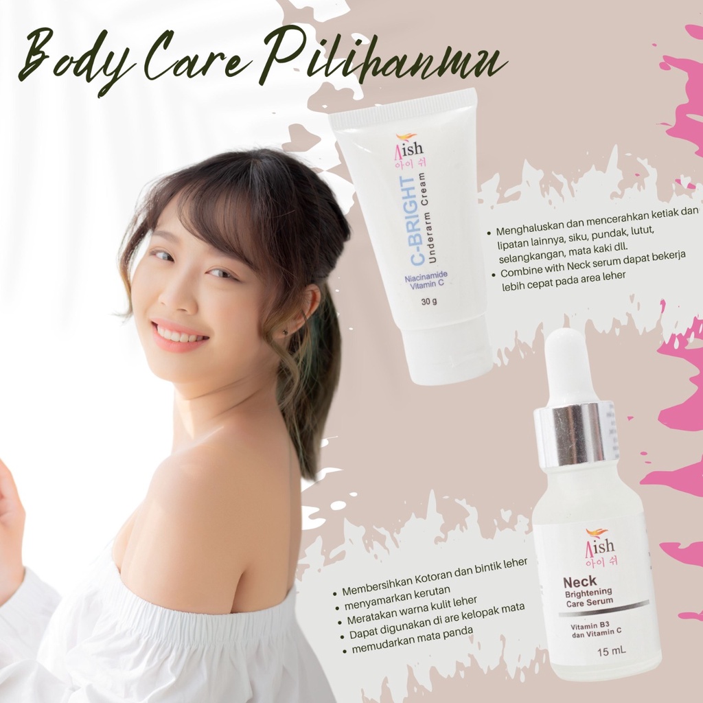 AISH SKINCARE  - FACIAL WASH / AISH SERUM KOREA / TONER / DAY&NIGHT CREAM - 100% Original-8