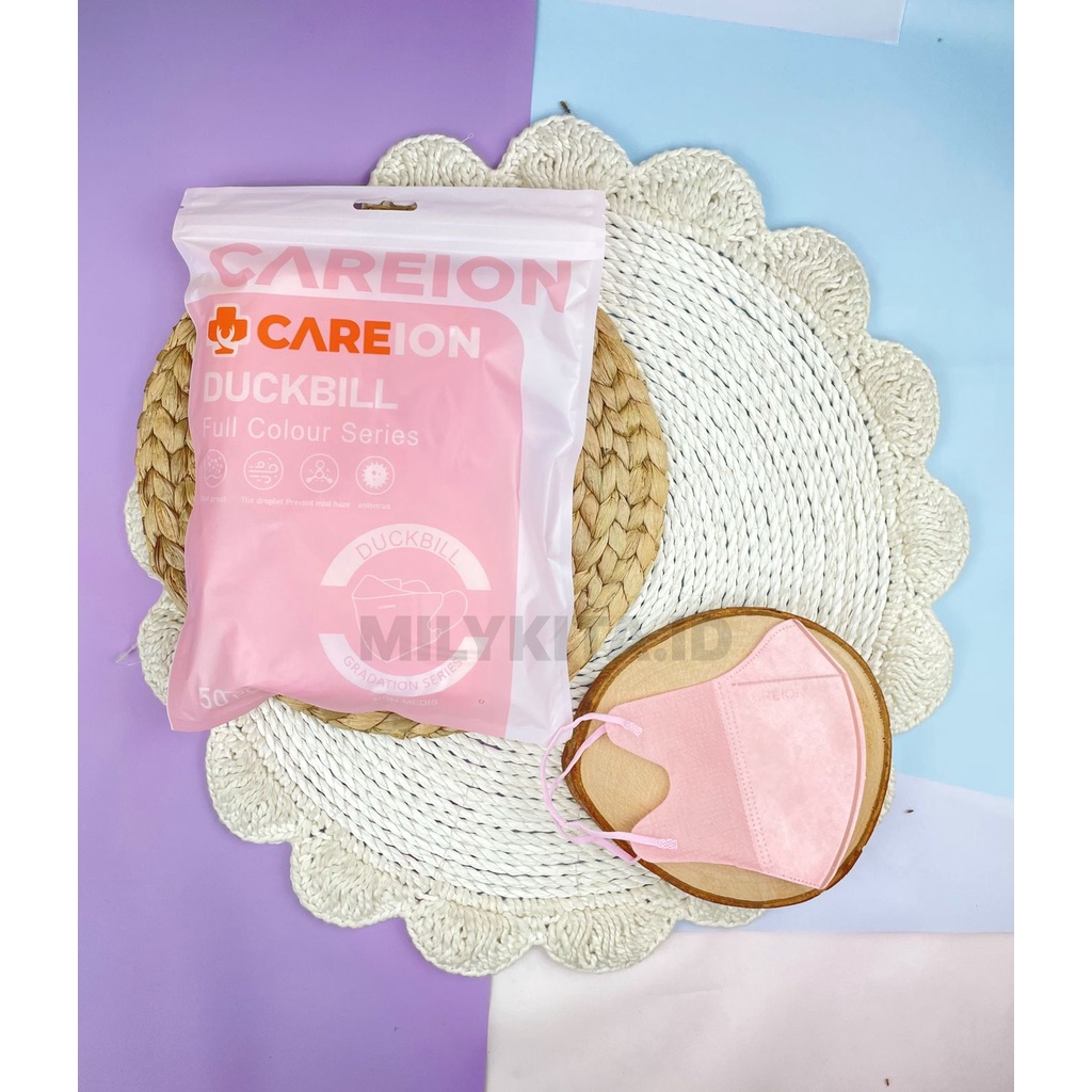 Masker Duckbill Hitam Putih Warna Isi 50 pcs Earloop 3 ply Dewasa dan Anak Murah