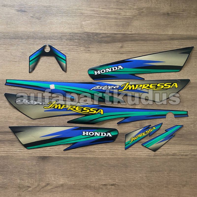 Stripping strip stiker sticker lis polet Honda Astrea Impressa 1998 1999 striping les astrea impress