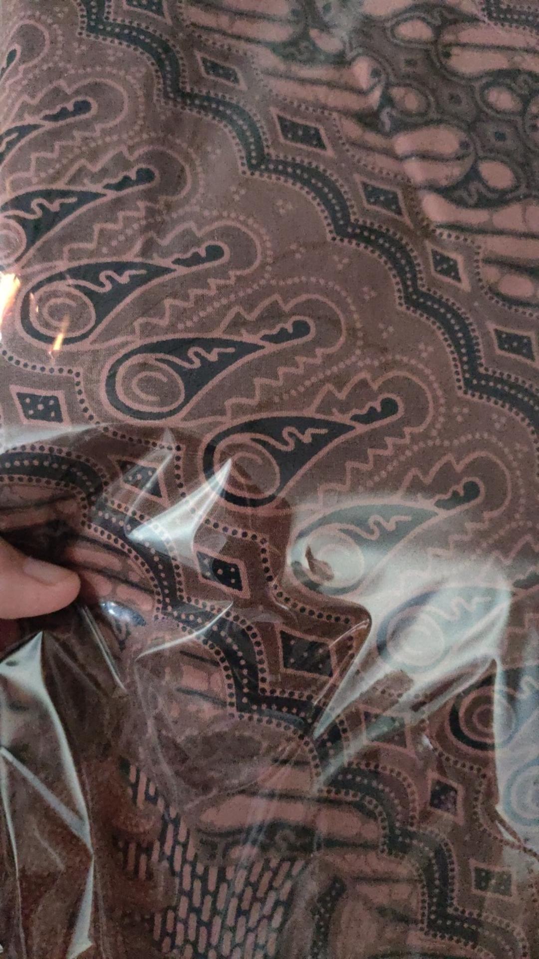 Kemeja Batik Pria Lengan Panjang Premium Parang Seling Kusumo Coklat 726195 Cap 72