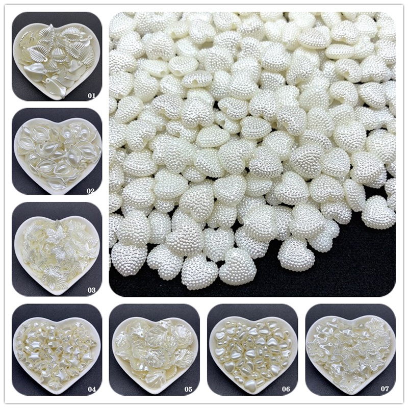 50Pcs/lot resin beaded pendant DIY handmade jewelry making materials