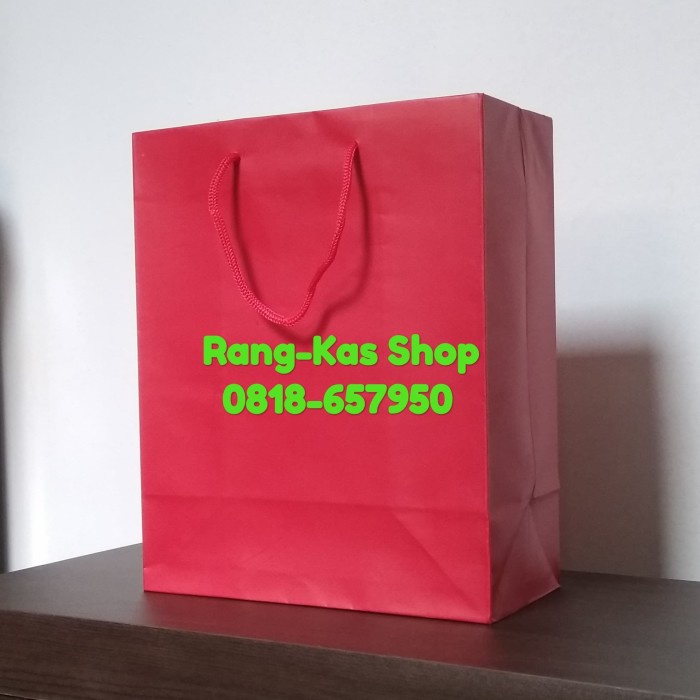 

[DISKON] Paper bag MERAH polos Mini artkarton GRATIS ONGKIR