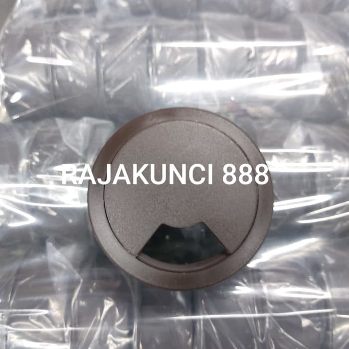 GROMET meja coklat Tutup lubang kabel meja cokelat  Grommet meja