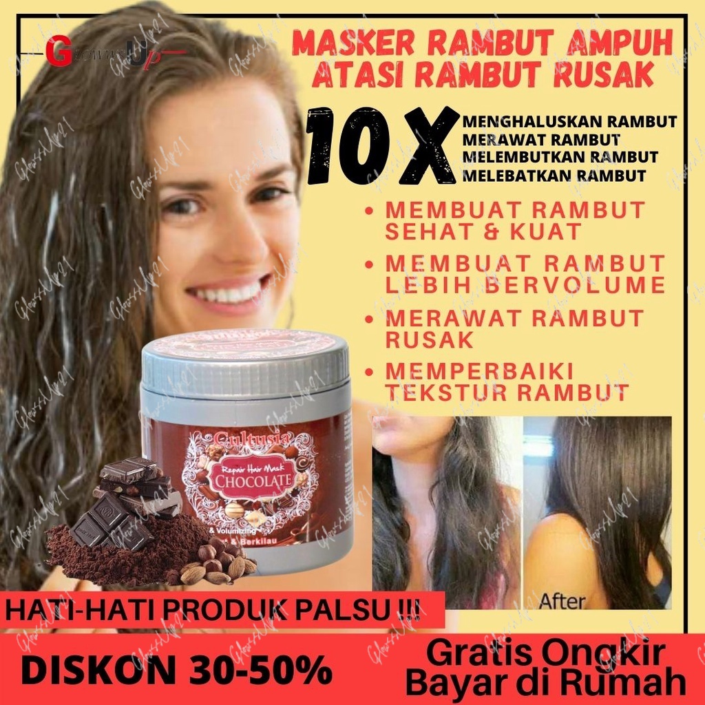 MASKER RAMBUT RUSAK DAN KERING HAIRSPA HAIR SPA RAMBUT WANITA HAIR MASK CHOCOLATE CULTUSIA 500ML HAIR MASK CHOCOLATE CULTUSIA 500ML BPOM MASKER RAMBUT COKLAT