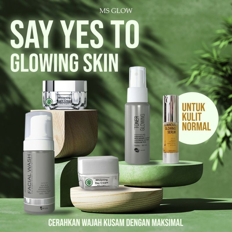 Ultimate series + whitening gold serum dari MS.GLOW. 1 paket + serum