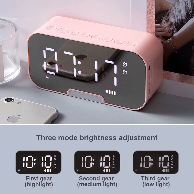 Speaker Jam Bluetooth Portable Wireless FM Radio Wireless Bass Mini Stereo LED Display Alarm