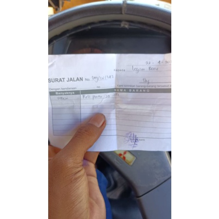 

surat jalan kertas