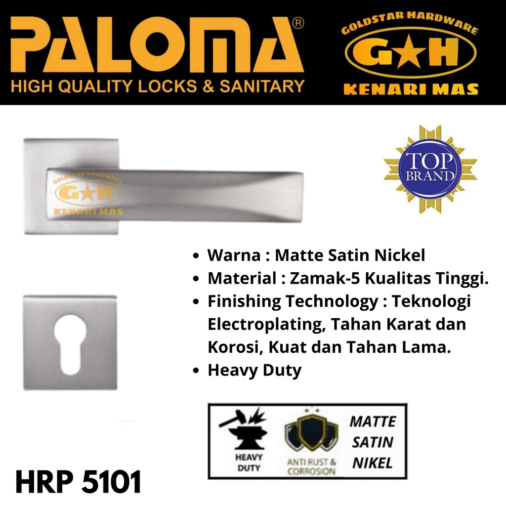 PALOMA HRP 5101 HANDLE PINTU RUMAH ROSES KUNCI PINTU GAGANG TARIKAN