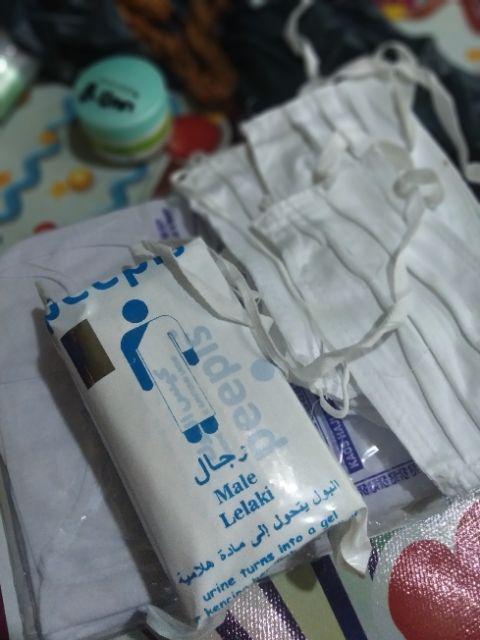 Peepis Kantong Urine Pipis Kencing Toilet Darurat Pria 5 Pcs/perlengkapan Haji Dan Umroh/urine Bag