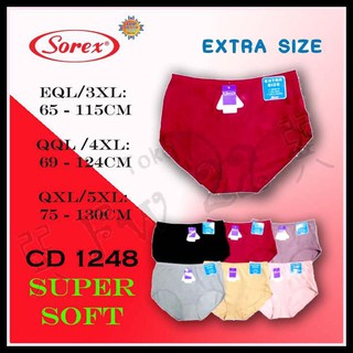  Celana  Dalam Wanita  Jumbo  Sorex 1248 Dengan Bahan Super 