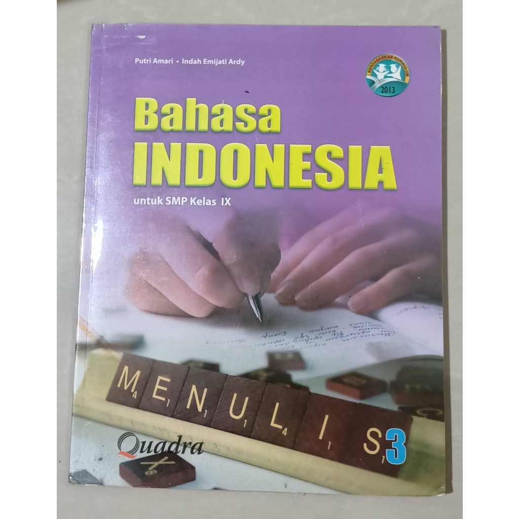 Buku Bahasa Indonesia SMP Kelas IX Kelas 9 Quadra