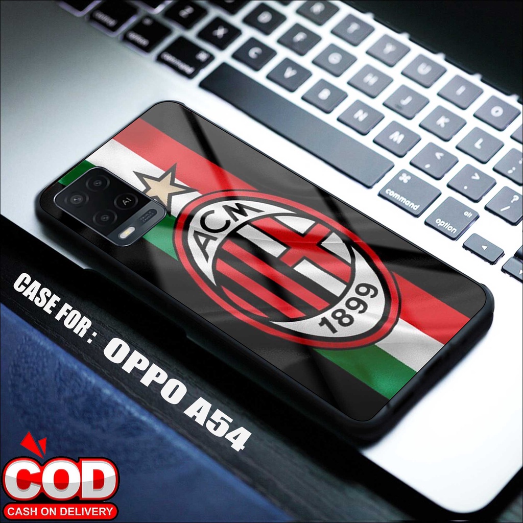 SRC Case OPPO A54 Motif BOLA ACM Hardcase Glossy 2D Terbaru Casing OPPO Sarung Hp OPPO Softcase OPPO
