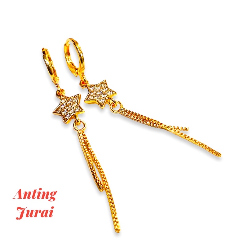 anting wanita //anting gantung //perhiasan //anting permata/.anting