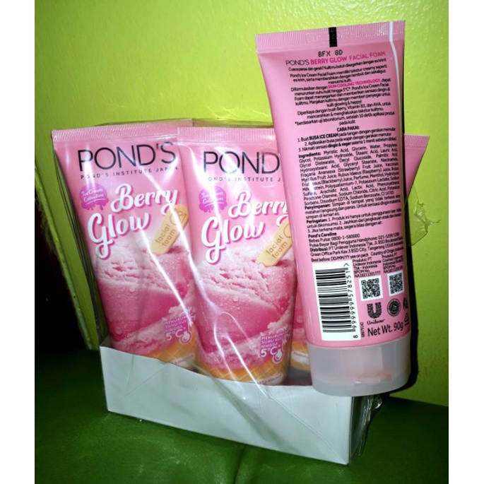 PONDS BERRY GLOW FACIAL FOAM - 90g - Ice Cream Collection