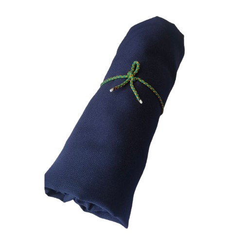 Jilbab khimar super jumbo haji Wolfis premium-Navy