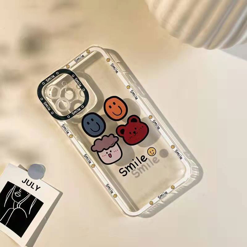 Soft case Silikon Transparan 13pro 13prm Motif Kartun Untuk iphone 11 12pro MAX 7p 8p XS MAX Xr 11 MAX 7se-se20207se-se