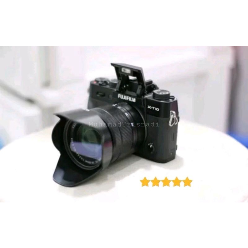Camera Kamera Mirrorless Fujifilm XT10 Lensa 16-50mm Hitam Murah