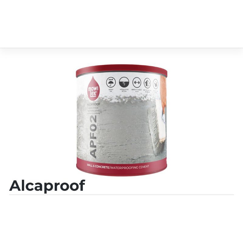 Mowilex Alcaproof waterproofing cement base 3.5 Kg | Shopee Indonesia