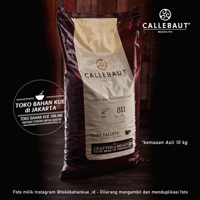 

CALLEBAUT DARK CHOCOLATE COUVERTURE 811 NV 54,5% 10KG COKELAT 811NV