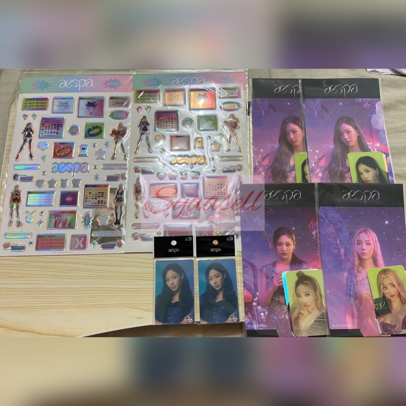 AESPA HOLOGRAM EPOXY LENTICULAR PHOTOCARD SET CASHBEE