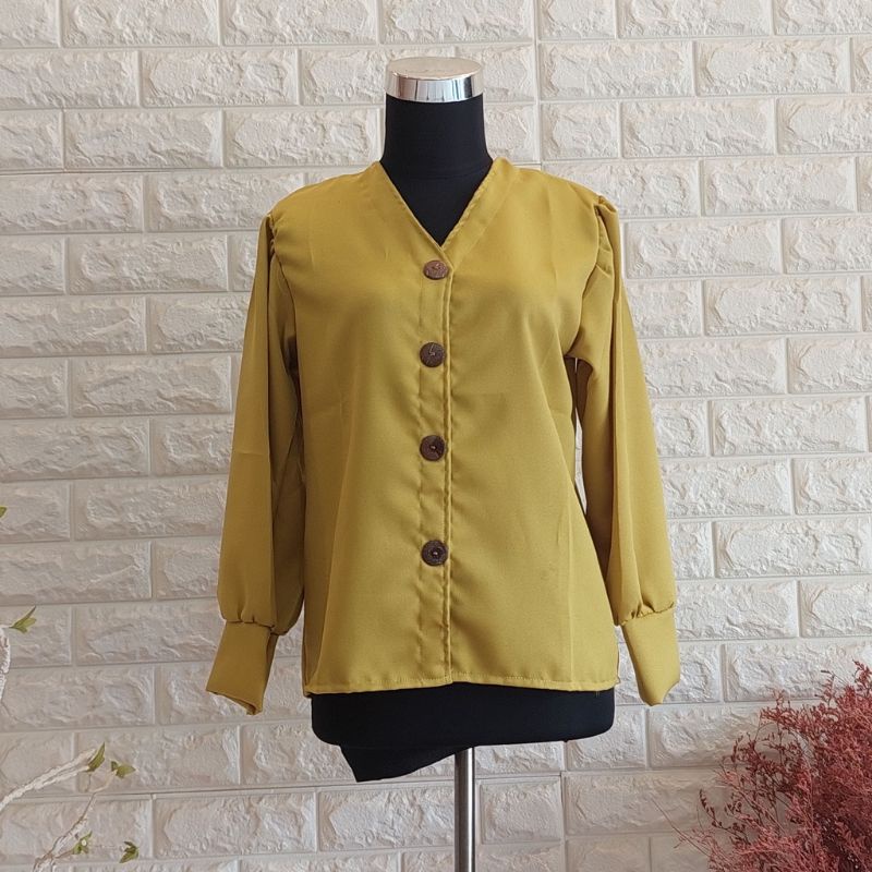 [REALPICT] BAJU BLOSUE MURAH - OWLY BLOUSE - BLOUSE KOREA