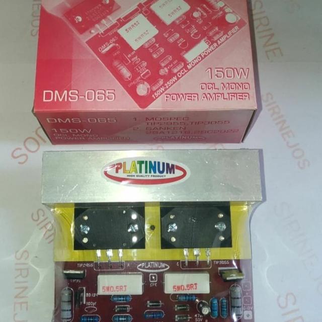 ◘ Kit Power OCL mono 150 watt Transistor Sanken By Platinum DMS 065 ☋