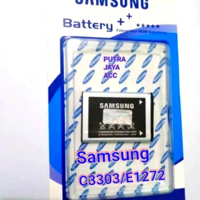 Battery SAMSUNG LIPAT C140/C3303/E1272/E1080 Original 100 Battery Baterai Hp Samsung Lipat Caramel / Batre Samsung E1272 C3303 C140 X150 E1080 D520