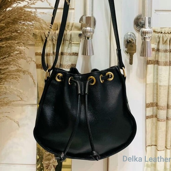 Tas Kulit Sapi Asli DL891 Wanita/ Tas Papirut Asli Kulit Sapi Garut/ Tas Selempang Serut Kulit Sapi 