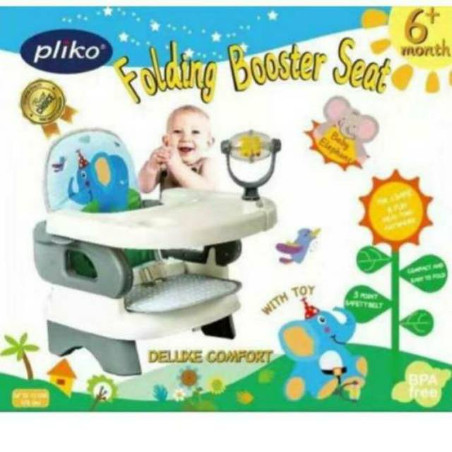 Pliko folding booster seat (kursi makan bayi portable)