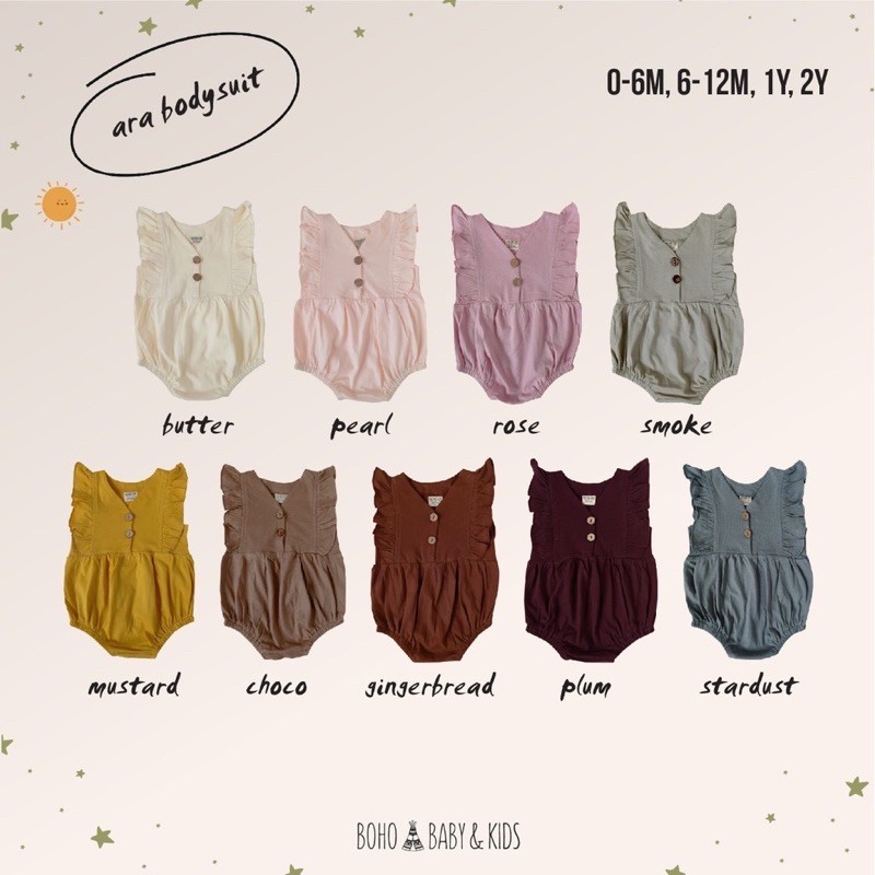 bohobaby ara bodysuit