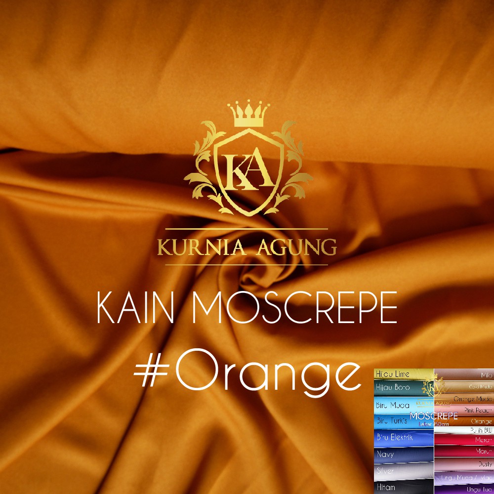 Kain Moscrepe bahan Moscrepe per 0.5 Meter dan perMeter Bahan Adem Gamis Kurnia Agung