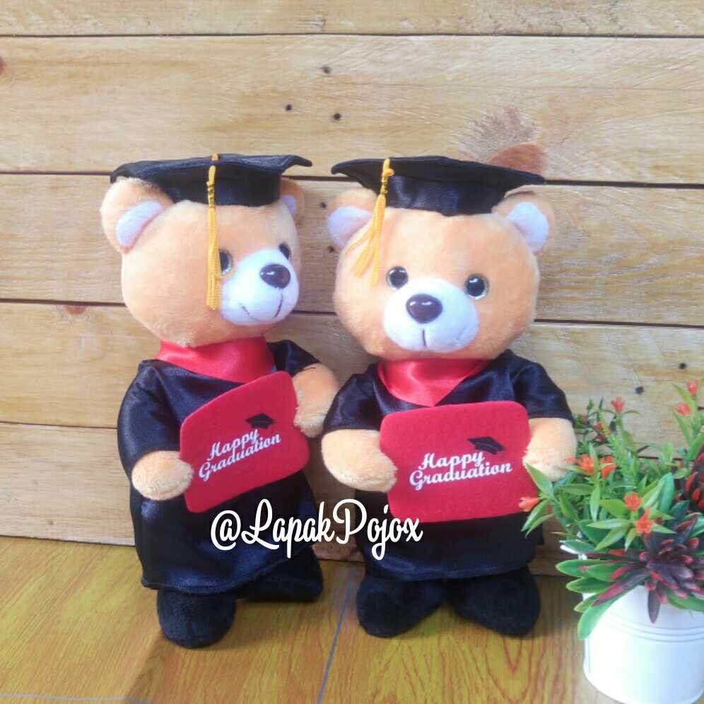 Boneka Wisuda Bear dan Panda Berdiri