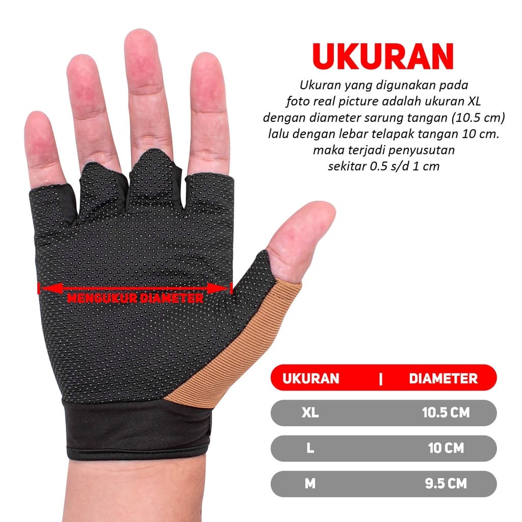 [TERMURAH] SARUNG TANGAN MOTOR / SEPEDA UNISEX TACTICAL OFF ROAD BEST SELLER - FAS-144