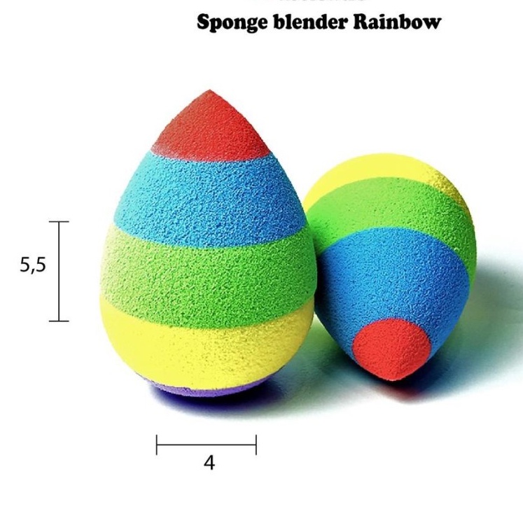 [RAINBOW] ASG SPONGE RAINBOW / SPONGE BLENDER Beauty Blender RAINBOW