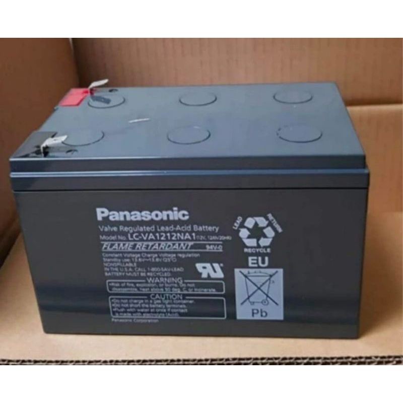 batere aki panasonic 12 v 12 ah